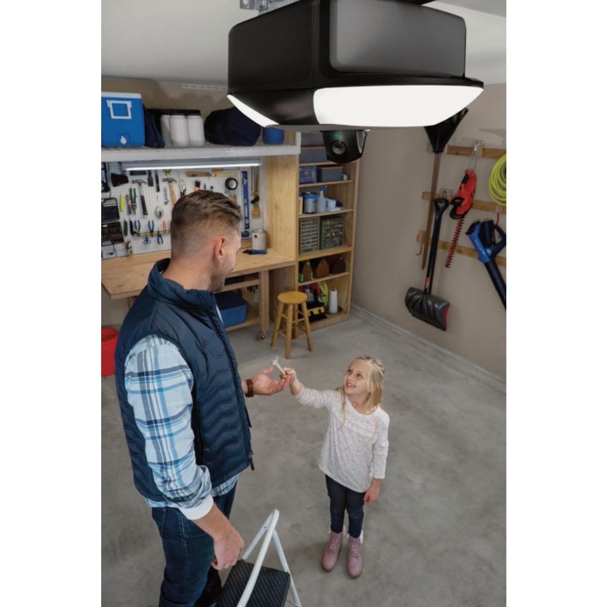 Chamberlain B6753T Smart Garage Door Opener, Video Streaming & Advanced Corner LED Lighting-myQ Smartphone Controlled-Ultra Quiet, Strong Belt Drive & MAX Lifting Power - View 6