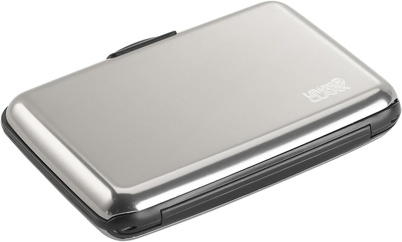  | Lewis N. Clark Rfid Aluminum Wallet, Black, One Size | Travel Wallets