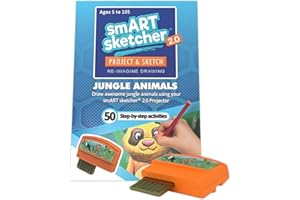 Flycatcher Smart Sketcher 2.0 Cartridge – Jungle Animals – 50+ Step-by-Step Activities - Expansion Pack for Kids Ages 5+