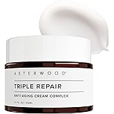 Asterwood Matrixyl 3000, Argireline Peptide, Vitamin C Cream - Triple Repair - with Hyaluronic Acid - Anti-Aging, Wrinkle Reducing, Hydrating - Fragrance-Free - 1.7 Fl Oz