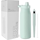 Simple Modern Filtered Water Bottle | Insulated Stainless-Steel Carbon Filter Travel Water Bottles | Reusable for Clean Drinking Water On The Go | 34oz, Retro Mint