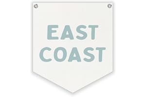 Lacama Coastal Granddaughter Room Decor,East Coast Banner, Coastal Cowgirl Wall Art Blue Aesthetic Trendy Wall Hanging Banner Pennant Flag for Bedroom College Dorm Room Coastal Cowgirl Decor,12.4x14