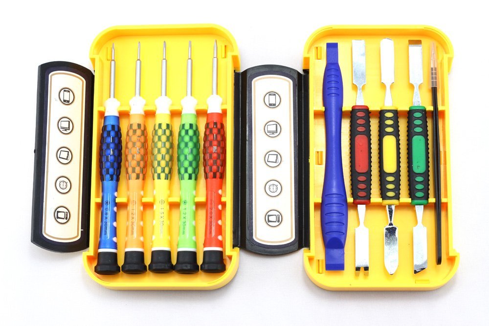 Screwdriver Set, E-Durable Precision Repair Tool Kit Screwdriver Tweezers and Pry Bar Set for Phone, Tablet, Computer, Camera and Other Electronics - 10 Pcs Kit