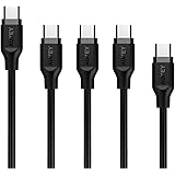 AUKEY USB C Cable 3.0, [5 Pack, 3ft x3 6ft 1ft] USB Type C Cable Fast Charge for Samsung Note 8 S8/S8 Plus, LG V20 G6 G5, Google Pixel 2/2 XL, HTC 10