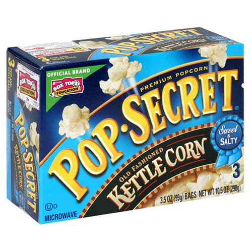 Betty crocker pop Secret microwave popcorn premium kettle corn (016000498600)