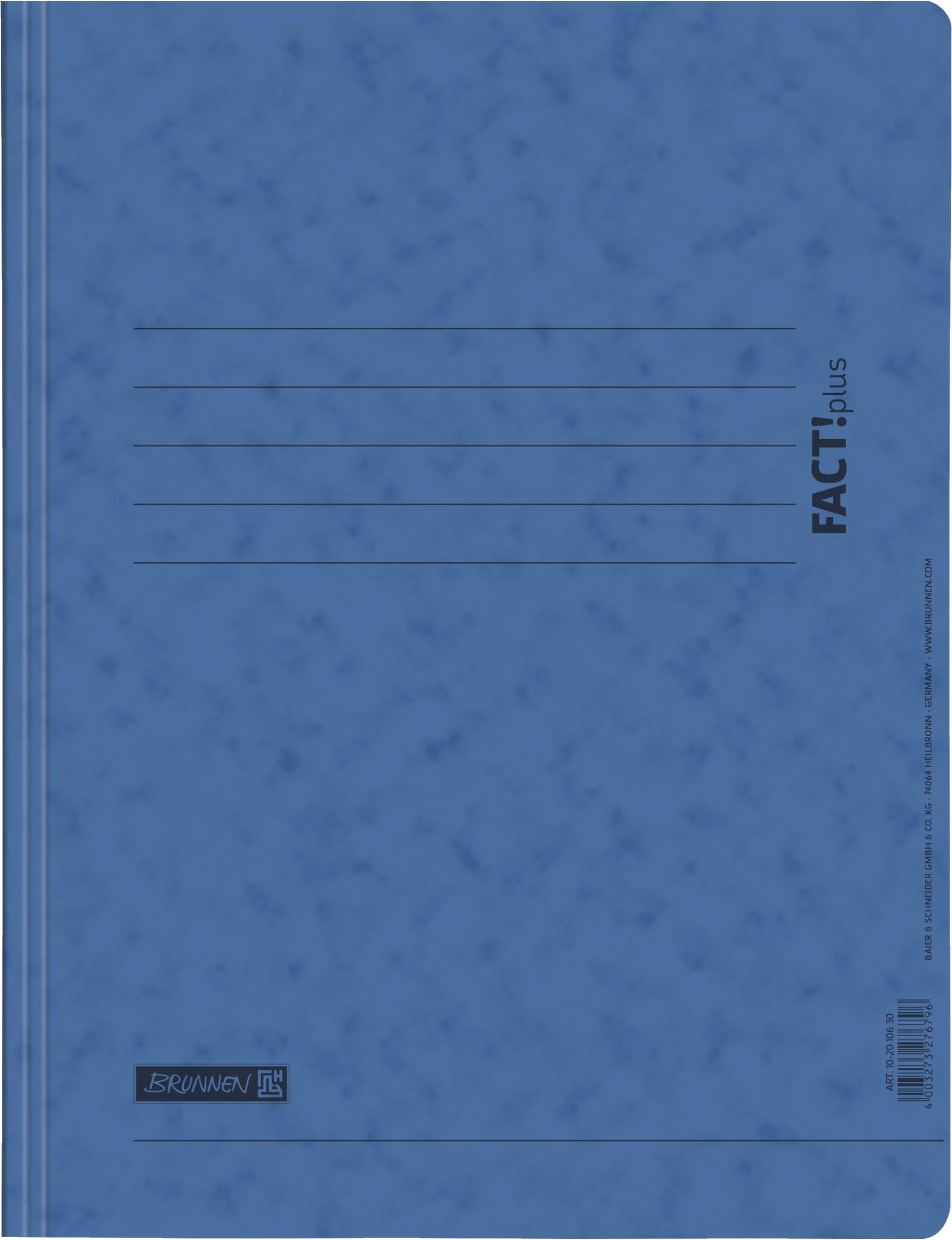 Brunnen FACT!Plus A4 File/Folder, Made of Thick Pressed Cardboard