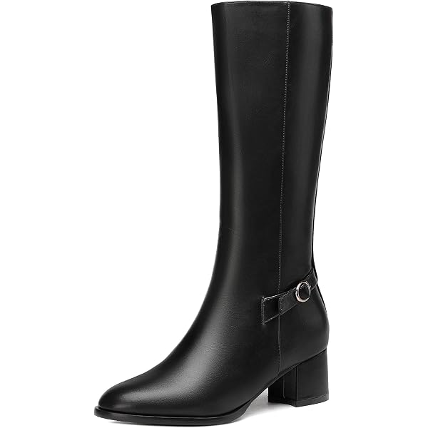 TinaCus Botines de piel auténtica con punta puntiaguda TinaCus Botines de piel auténtica con punta puntiaguda