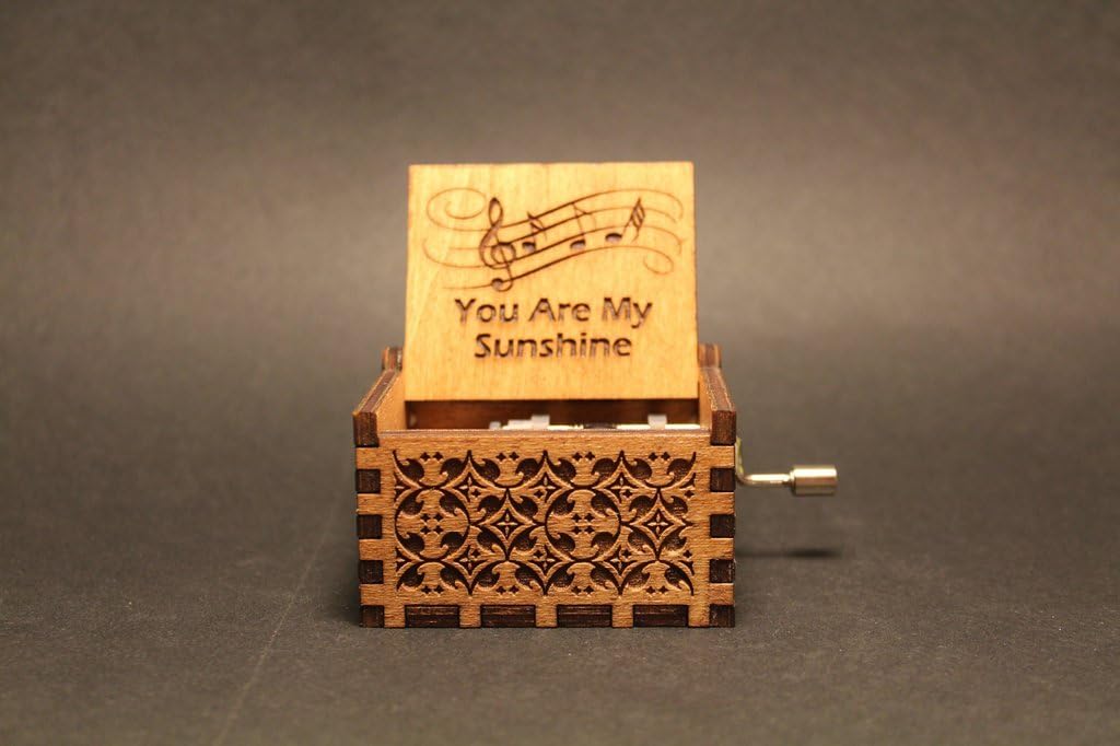 Engraved Wooden Music Box - You Are My Sunshine - Jimmie Davis