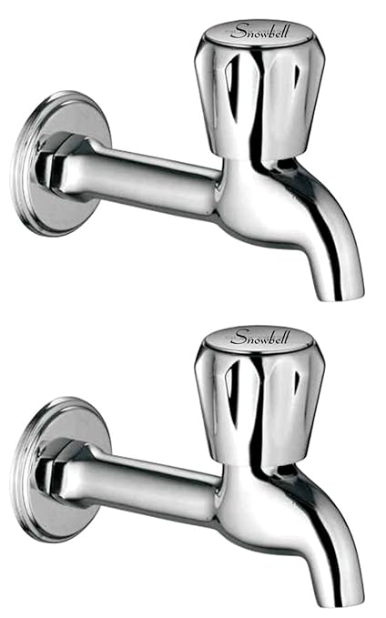 Snowbell Long Body Continental Brass Chrome Plated - Set of 2