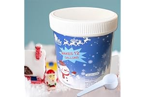 DOIAZ Instant Snow Powder Artificial Instant Snow 18 Ounces Fake Snow Decoration for Winter Displays, Christmas Village - Artificial Snow for Holiday Décor, Flocked Christmas Trees Snowflakes