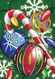 Toland Home Garden  Holiday Cheer 28 x 40-Inch Decorative USA-Produced House Flag