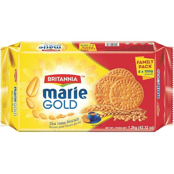 Amazon.com : Britannia Marie Gold Cookies 8.8oz (250g) - Crispy