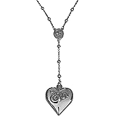 Barkley Design LDR Necklace – Live. Dare. Repeat. Collection | Stainless Steel Statement Necklace for Women & Men | Heart Necklace Chain with Locket Jewelry