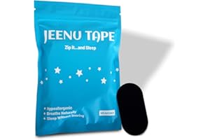 JEENU Micropore Tape (45 Count), Latex Free, Pain Free Removal, Hypoallergenic Medical Grade Adhesive Material, Improve Oxygenation, Flexible and Breathable Strip for Men and Women