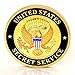 Secret Service Challenge Coin Collection - Gold Plated Challenge Coin, Stunning Detailing