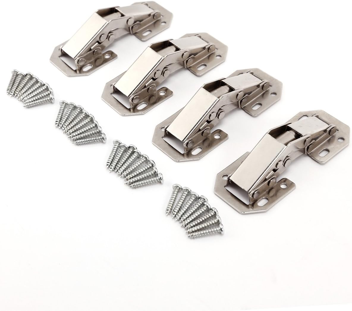 4xAufschraubscharnier Aufschraubscharniere Scharnier mit Feder Easy On ...