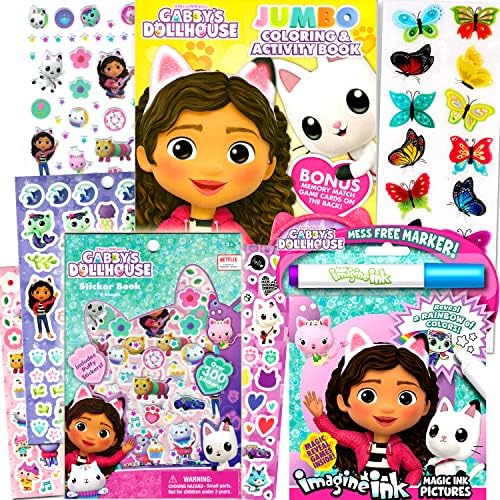 Gabby's Dollhouse Coloring Books Set for Girls - Bundle with Imagine