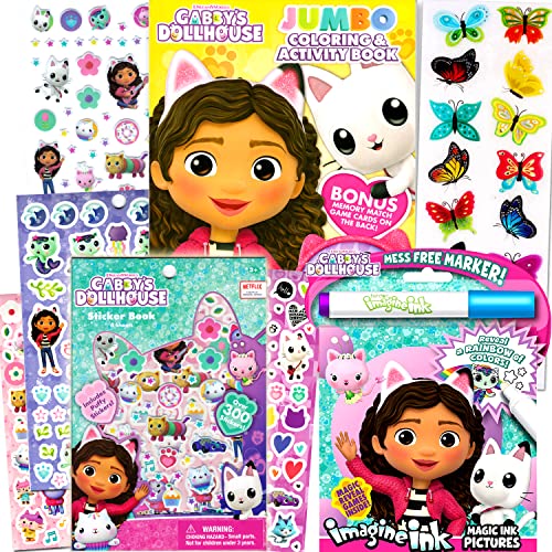 Gabby's Dollhouse Coloring Books Set for Girls - Bundle with Imagine