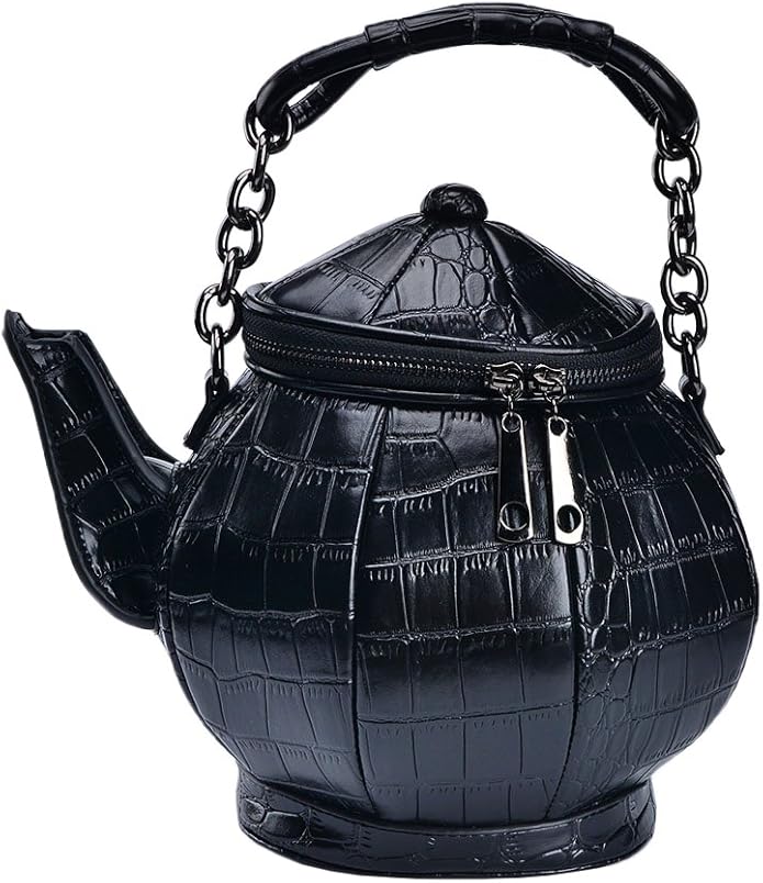 Nite closet Gothic Purse for Women Teapot Handbag Alice Shoulder Bag