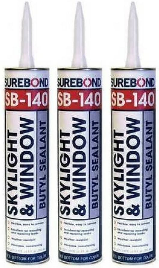 Skylight and Window Sealant, Wht, 10.3 oz. (3-pack)