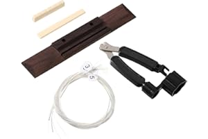 ChiuTiaro Classic Guitar Bridge Saddle Nut Set with Strings Professional Wooden Bridge Musical Instrument Accessories Replace