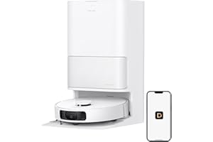 DREAME L40s Ultra CE Robot Vacuum and Mop Combo with Self-Emptying Dock, 13,000Pa Suction, Mop Self-Cleaning and Auto-Raising, Ultrasonic Carpet Sensing, Ideal for Pet Hair, Carpet and Hard Floors