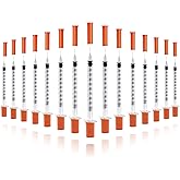 U-100 Syringes with Needle - 30G 5/16" (8mm) 1ml/cc Disposable Syringe, Individual Wrapped, 100PACK