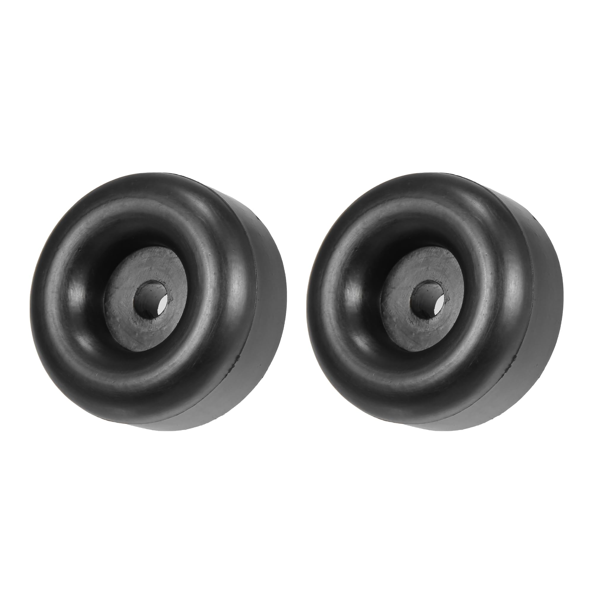 X AUTOHAUX 2pcs 2.5" Round Rubber Feet Bump Stops Guard with 2/5" Screw Holes