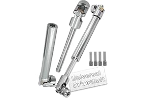 2PCS RC Crawler Drive Shaft for 1/10 Axial SCX10 TRX6 Wraith Redcat Capra GEN8 D90 TF2 RC4WD,ARRCat Stainless Steel Universal Driveshaft RC Upgrades Part Hop Ups,(138-215 MM)