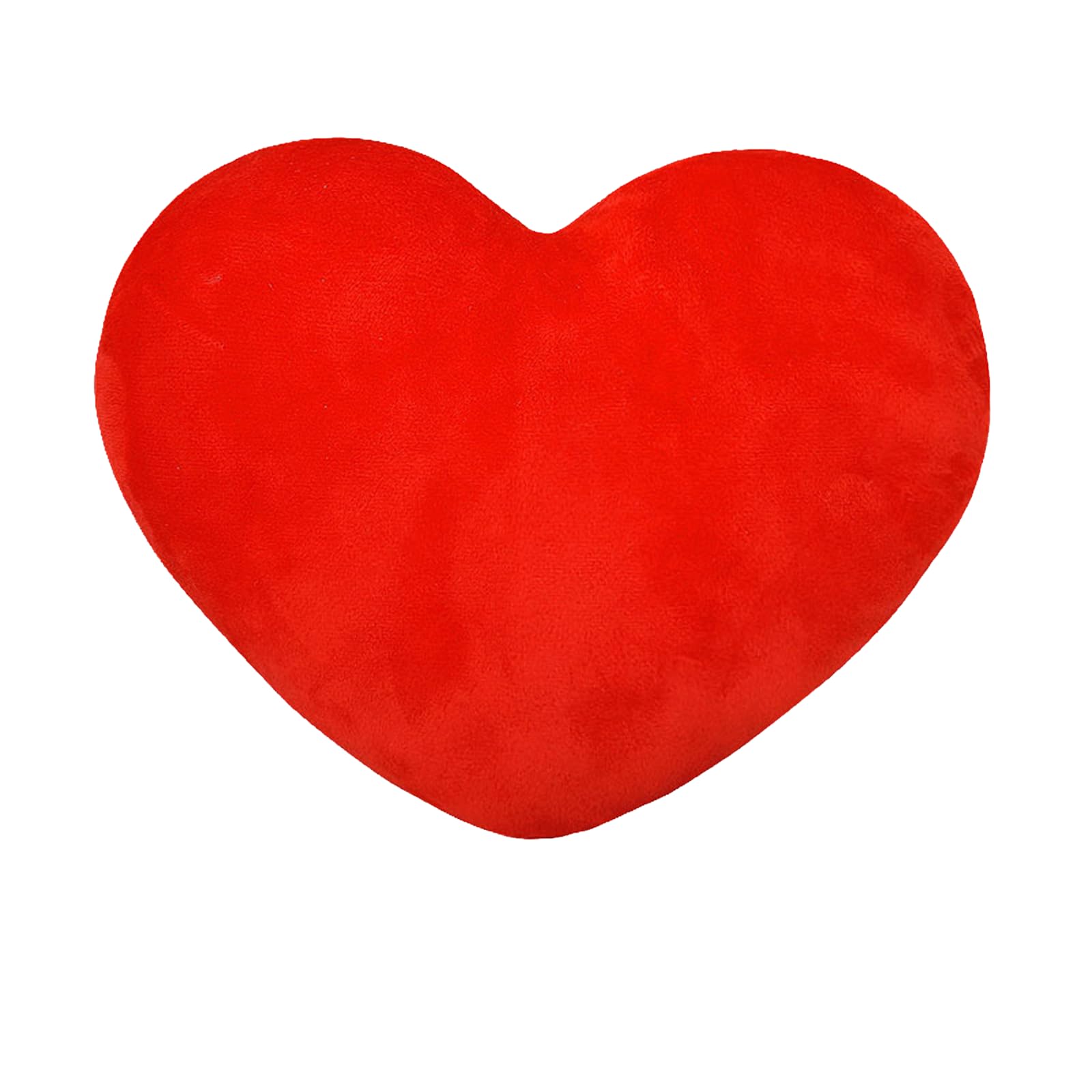 Fadcaer Heart Decorative Pillow, Soft Plush Cushion, Cute Heart Shaped Cushion for Sofa, Bed, Dining, Gifts for Girls, Valentine's Day Gift (Red, 30cm)