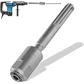 Dolenor Max to Plus SDS Adapter,40 Chrome Steel Hammer Drill Adaptor, Adapter Bit for Rotary Hammers Connection,Drill Converter Shank Quick Tool,Silver