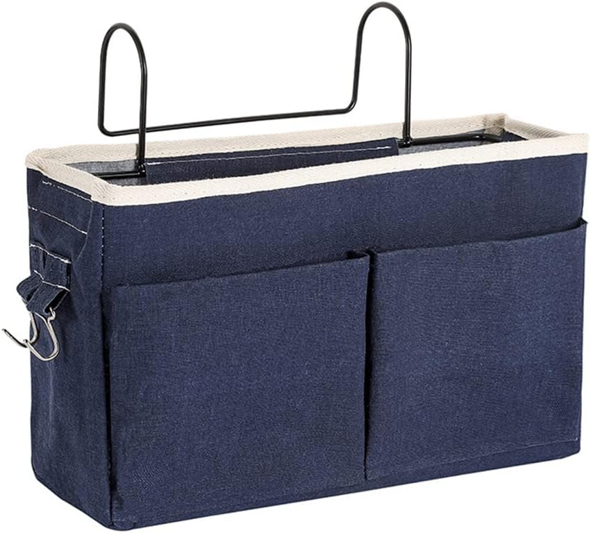 Croselyu Home Multifunctional Bedside Hanging Bag Blue