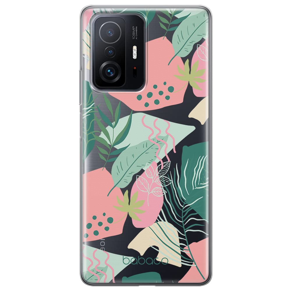 Babaco ERT GROUP mobile phone case for Xiaomi 11T 5G / 11T PRO 5G original and officially Licensed pattern Plants 010 optimally adapted to the shape of the mobile phone, partially transparent
