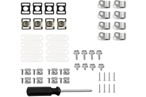 57pcs Hockey Helmet Repair Kit, Football Helmet Hardware Replacement Parts Accessories Including R-Clips Rubber Gaskets Nuts 