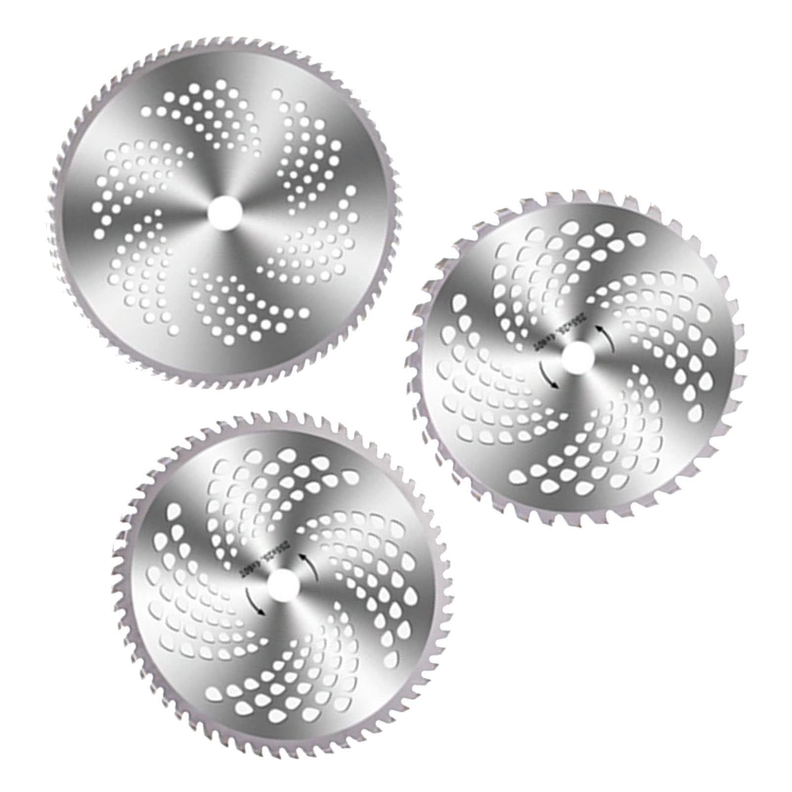 3 Pcs Law Mower Saw Blade Alloy Steel Blade Brush Cutter Saw Blade 40 60 80 Teeth Grass Trimmer Grass Trimmer Blade Protector Cover