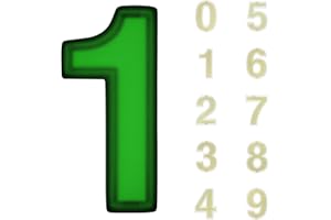 THE SKrAPr Solar House Numbers Waterproof - Self-Charging, No Batteries, No Solar Panels, No Maintenance - Illuminated Outdoor Address Number (Number 1)