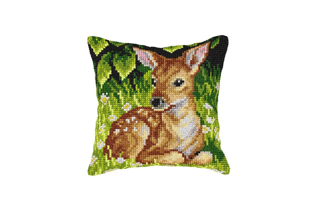Orchidea Cross Stitch: Cushion Kit, Roe Deer, 40 x 40cm