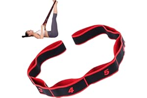 Fitness Resistance Band for Stretching and Yoga, 8-Loop Numbered Elastic Training Bands for Arms Leg, Fashion Puller Exercise