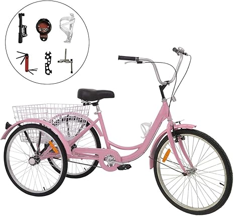 pink adult tricycle