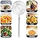 Strainer Skimmer, Stainless Steel Spider Strainer, Ladle for Pasta, Spaghetti, Noodles and Frying in Kitchen – 6 Inches Bowl
