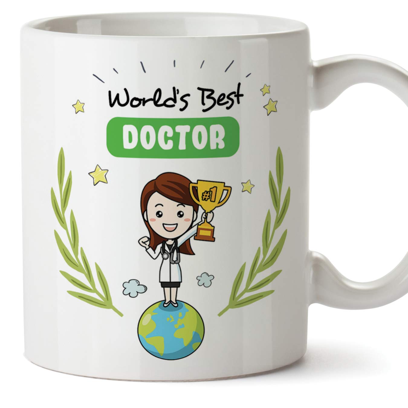 Doctor. Original Mug Cup Perfect Present- World's Best Doctor - 11 oz Ceramic