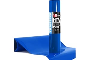 V2 Pro Heat Transfer Vinyl Film HTV Roll (Royal Blue, 12 Inch x 60 Inch)