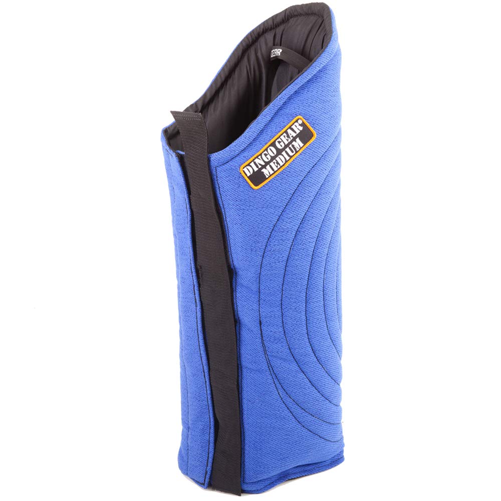 Dingo Gear Long Protector for Bite Training Universal Left and Right Leg Handmade of French Material Soft Blue S01986