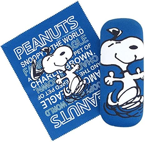 Amazon Co Jp スヌーピー メガネケース クロス付眼鏡入れ ブルー Snoopy 6colors ヴィンテージ Orsn ホーム キッチン