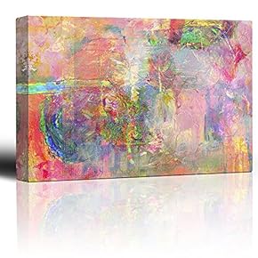 Colorful Pastel Abstract Watercolor Paint Texture - Canvas Art Home Art - 12x18 inches