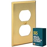 Rio Salto BRASS Metal Gold Outlet Cover Duplex or