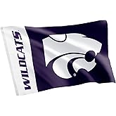 Desert Cactus Kansas State University Flag Wildcats K-State Banners 100% Polyester Indoor Outdoor 3x5 feet Flags (Team Name)