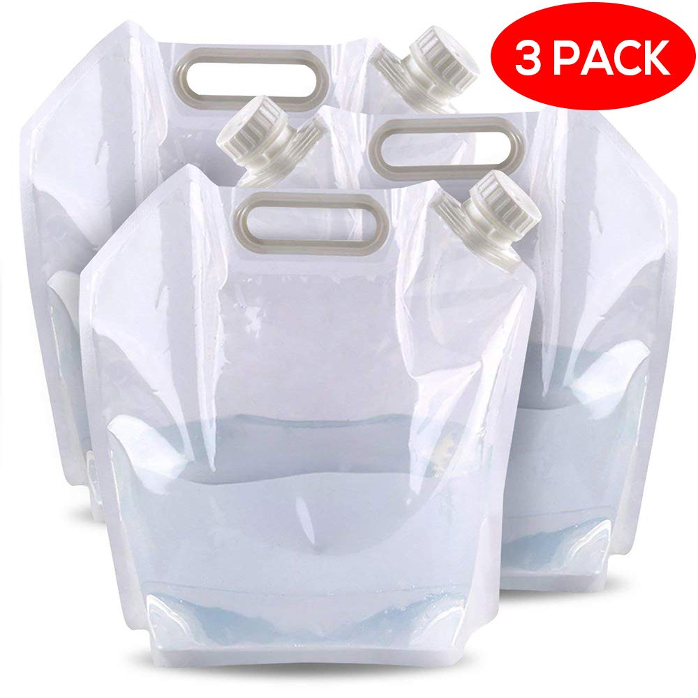 3 Collapsible Portable 5 Litre Water Tanks/Carriers Perfect for
