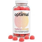Optimal Creatine Gummies, 30 Servings, Raspberry Lemonade, 5000mg Creatine Monohydrate, Vegan, Sugar Free, for Strength, Performance, Mental Clarity