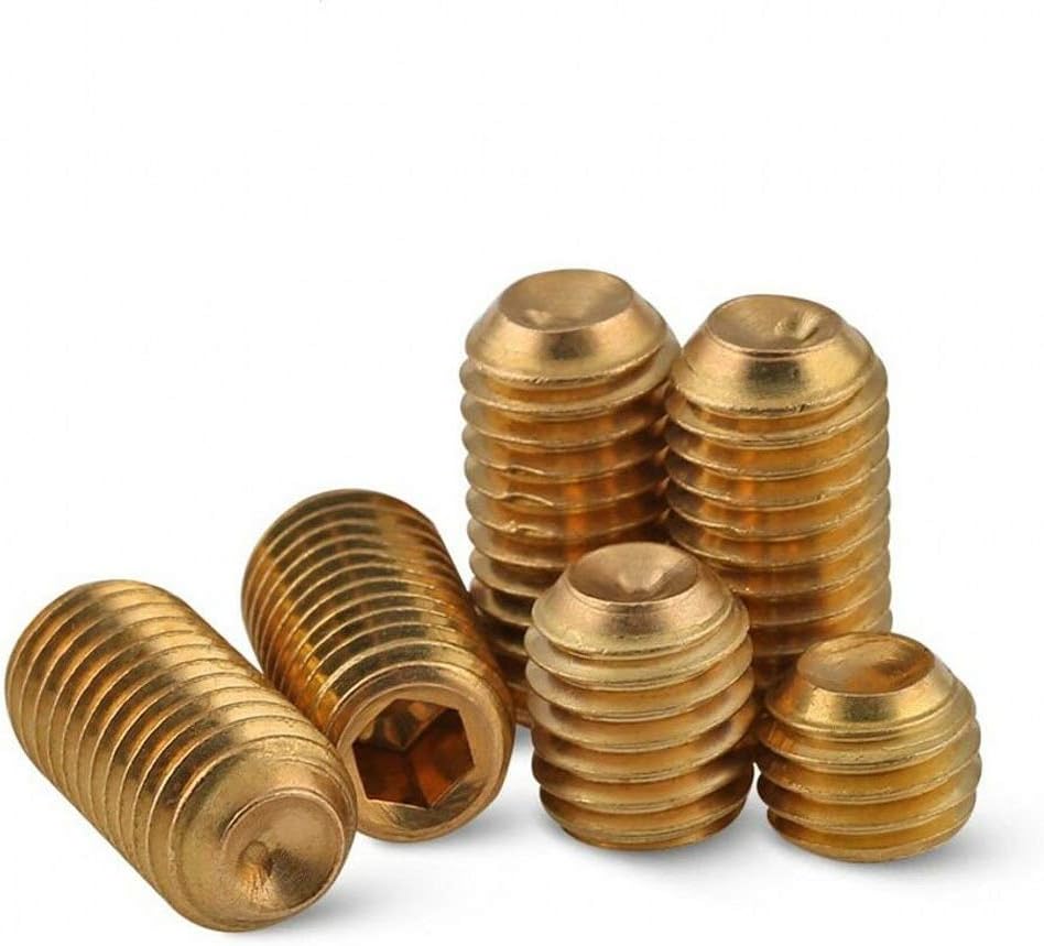 M3 M10 Brass Cup Point Grub Screws Allen Key Socket Set Tighten
